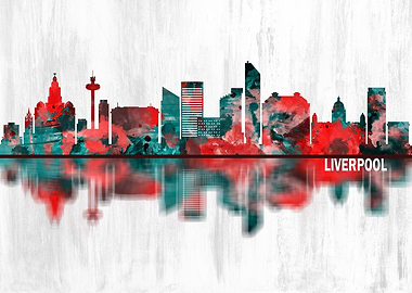 Liverpool England Skyline