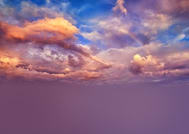Beautiful sky with clouds