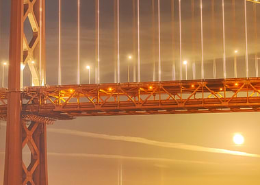 Moonrise under Bridge