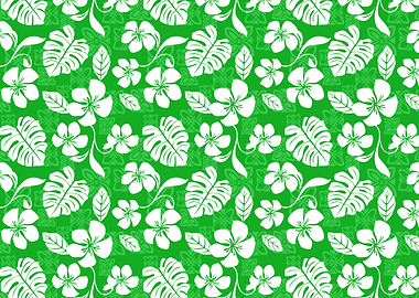 Green Aloha Pattern