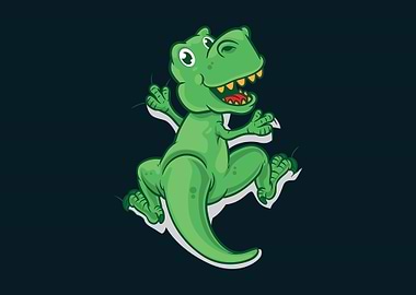 Cute Cartoon dinosaurs