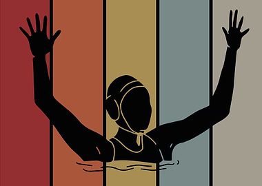 Retro Water Polo Goalie