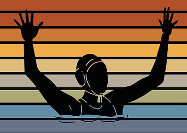 Retro Water Polo Goalie