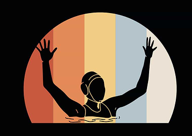 Retro Water Polo Goalie