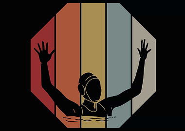 Retro Water Polo Goalie