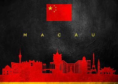 Macau China Skyline