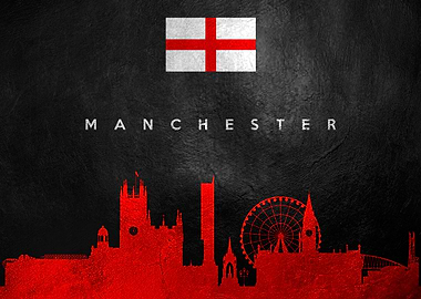Manchester England Skyline