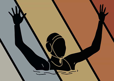 Retro Water Polo Goalie