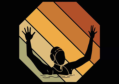 Retro Water Polo Goalie