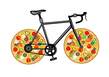 Pizza Bicycle Art