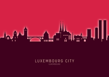 Luxembourg City Skyline