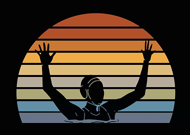 Retro Water Polo Goalie