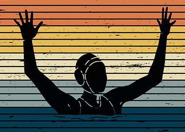 Retro Water Polo Goalie