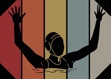 Retro Water Polo Goalie