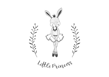 Cute rabbit little princes