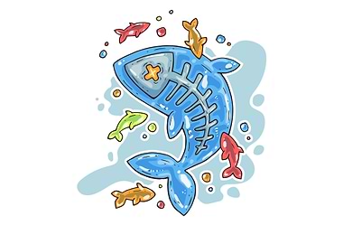 Cute fish cartoon