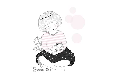 Cute girl Summer time