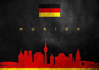 Munich Germany Skyline