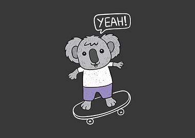 Cute koala cartoon