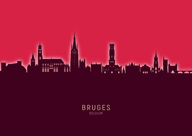 Bruges Skyline Belgium