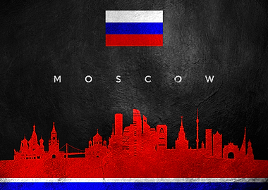 Moscow Russia Skyline