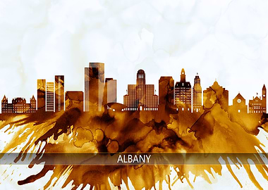 Albany New York Skyline