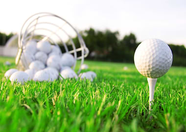 Golf Balls On The Course