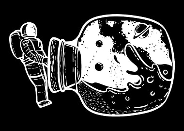 Astronaut bottle Spaceman