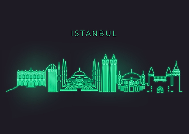 Neon Skyline Istanbul
