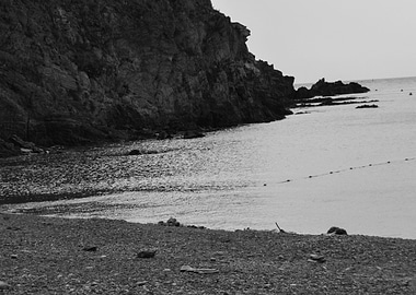 Beach Black and White