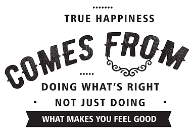 true happiness comes from