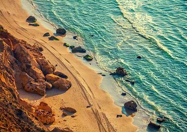 Beach Blue City Coast Dawn