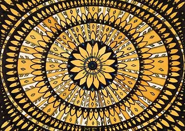 Rosette from stylized flow