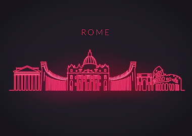Neon Skyline Rome