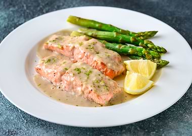 Coconut milk salmon