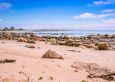White sand coastline
