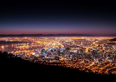 Table mountain at sunrise