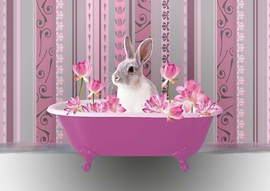 Bunny Lotos Bathtub pink