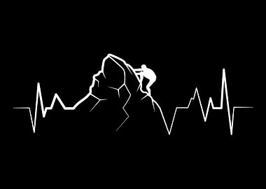 Hiking Hiker And Rock Clim