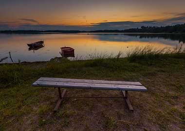Beautiful Beauty Blue Boat