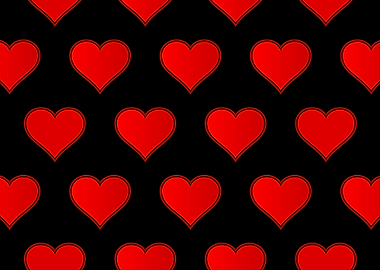 Red Love Heart Repeating