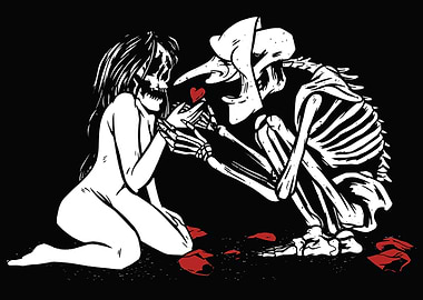 Halloween Skull Love