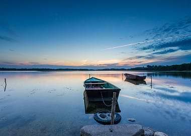 Lake Water Nature Sunset Y