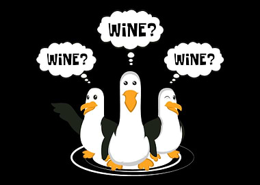 Wine Wine Wine Seagulls Wi