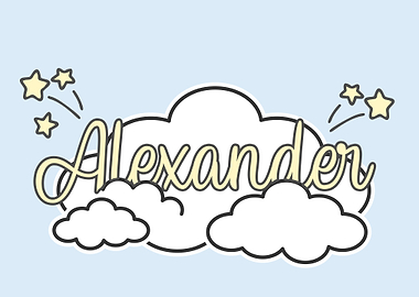 Alexander Baby Name Sign