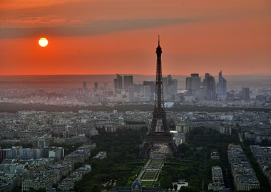 Sunset In Paris