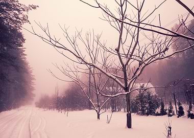 Cloudy Cold Country Countr