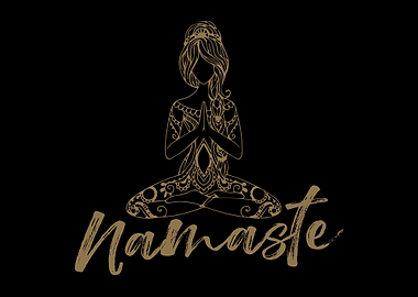 Yoga Namaste OM Symbol Zen