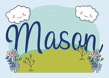 MASON Baby Name Sign Gift
