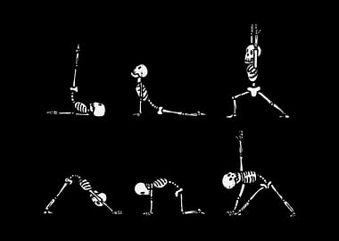 Yoga Skeletons Asana